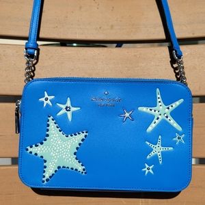 kate spade starfish dbl zip crossbody NWT
